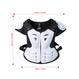 Maxbell Motorcycle Vest Body Guard Vest Chest Vest for Skateboarding Skiing White