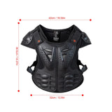 Maxbell Motorcycle Vest Body Guard Vest Chest Vest for Skateboarding Skiing Black
