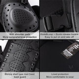 Maxbell Motorcycle Vest Body Guard Vest Chest Vest for Skateboarding Skiing Black