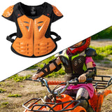 Maxbell Motorcycle Vest Body Guard Vest Chest Vest for Skateboarding Skiing Orange
