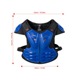 Maxbell Motorcycle Vest Body Guard Vest Chest Vest for Skateboarding Skiing Blue