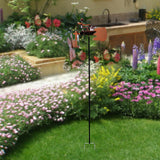 Maxbell Yard Drummer Windmill Wind Sculpture Landscape Garden Wind Spinner Gold