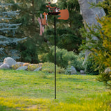 Maxbell Yard Drummer Windmill Wind Sculpture Landscape Garden Wind Spinner Gold