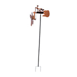 Maxbell Yard Drummer Windmill Wind Sculpture Landscape Garden Wind Spinner Gold