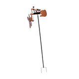 Maxbell Yard Drummer Windmill Wind Sculpture Landscape Garden Wind Spinner Gold