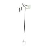 Maxbell Yard Drummer Windmill Wind Sculpture Landscape Garden Wind Spinner Silver