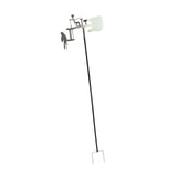 Maxbell Yard Drummer Windmill Wind Sculpture Landscape Garden Wind Spinner Silver