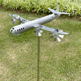 Maxbell Wind Spinner Sturdy Gift Ornament Aircraft Windmill for Outside Balcony Lawn