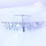 Maxbell Wind Spinner Sturdy Gift Ornament Aircraft Windmill for Outside Balcony Lawn