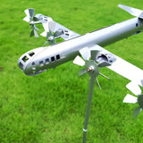 Maxbell Wind Spinner Sturdy Gift Ornament Aircraft Windmill for Outside Balcony Lawn