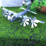 Maxbell Wind Spinner Sturdy Gift Ornament Aircraft Windmill for Outside Balcony Lawn