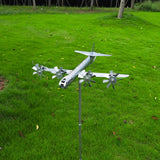 Maxbell Wind Spinner Sturdy Gift Ornament Aircraft Windmill for Outside Balcony Lawn