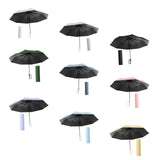 Maxbell Folding Umbrella Practical Travel Sunshade Umbrella for Trips Hiking Camping white