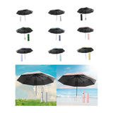 Maxbell Folding Umbrella Practical Travel Sunshade Umbrella for Trips Hiking Camping white