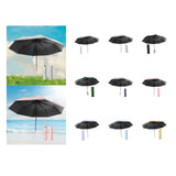 Maxbell Folding Umbrella Practical Travel Sunshade Umbrella for Trips Hiking Camping white