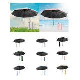 Maxbell Folding Umbrella Practical Travel Sunshade Umbrella for Trips Hiking Camping white