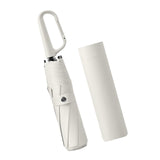 Maxbell Folding Umbrella Practical Travel Sunshade Umbrella for Trips Hiking Camping white