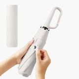 Maxbell Folding Umbrella Practical Travel Sunshade Umbrella for Trips Hiking Camping white