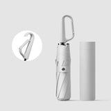 Maxbell Folding Umbrella Practical Travel Sunshade Umbrella for Trips Hiking Camping gray