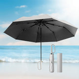 Maxbell Folding Umbrella Practical Travel Sunshade Umbrella for Trips Hiking Camping gray