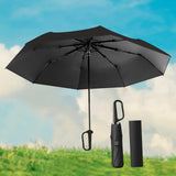 Maxbell Folding Umbrella Practical Travel Sunshade Umbrella for Trips Hiking Camping black