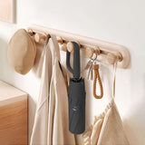 Maxbell Folding Umbrella Practical Travel Sunshade Umbrella for Trips Hiking Camping black