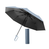 Maxbell Folding Umbrella Practical Travel Sunshade Umbrella for Trips Hiking Camping blue