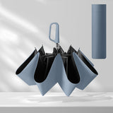 Maxbell Folding Umbrella Practical Travel Sunshade Umbrella for Trips Hiking Camping blue