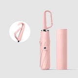 Maxbell Folding Umbrella Practical Travel Sunshade Umbrella for Trips Hiking Camping pink