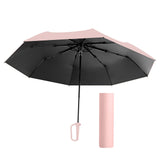 Maxbell Folding Umbrella Practical Travel Sunshade Umbrella for Trips Hiking Camping pink