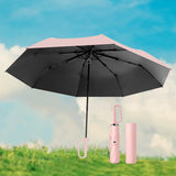 Maxbell Folding Umbrella Practical Travel Sunshade Umbrella for Trips Hiking Camping pink