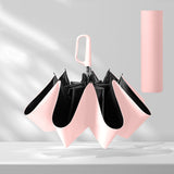 Maxbell Folding Umbrella Practical Travel Sunshade Umbrella for Trips Hiking Camping pink