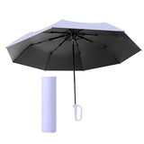 Maxbell Folding Umbrella Practical Travel Sunshade Umbrella for Trips Hiking Camping violet