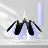 Maxbell Folding Umbrella Practical Travel Sunshade Umbrella for Trips Hiking Camping violet