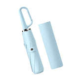 Maxbell Folding Umbrella Practical Travel Sunshade Umbrella for Trips Hiking Camping light blue