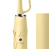 Maxbell Folding Umbrella Practical Travel Sunshade Umbrella for Trips Hiking Camping yellow