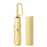 Maxbell Folding Umbrella Practical Travel Sunshade Umbrella for Trips Hiking Camping yellow