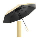 Maxbell Folding Umbrella Practical Travel Sunshade Umbrella for Trips Hiking Camping yellow