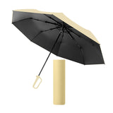 Maxbell Folding Umbrella Practical Travel Sunshade Umbrella for Trips Hiking Camping yellow