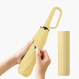 Maxbell Folding Umbrella Practical Travel Sunshade Umbrella for Trips Hiking Camping yellow