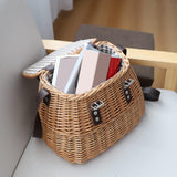 Maxbell Flower Basket Practical Crossbody Storage Basket for Garden Festival Wedding