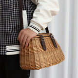 Maxbell Flower Basket Practical Crossbody Storage Basket for Garden Festival Wedding