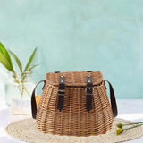 Maxbell Flower Basket Practical Crossbody Storage Basket for Garden Festival Wedding