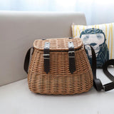 Maxbell Flower Basket Practical Crossbody Storage Basket for Garden Festival Wedding