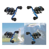 Maxbell Baitcasting Reel Compact 6.3:1 for Freshwater Saltwater Ice Fishing Supplies Left