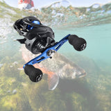 Maxbell Baitcasting Reel Compact 6.3:1 for Freshwater Saltwater Ice Fishing Supplies Left
