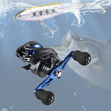 Maxbell Baitcasting Reel Compact 6.3:1 for Freshwater Saltwater Ice Fishing Supplies Left