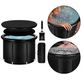 Maxbell Inflatable Ice Bath Tub with Thermometer 3 Layer Bathtub for Gym Home Indoor