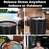 Maxbell Inflatable Ice Bath Tub with Thermometer 3 Layer Bathtub for Gym Home Indoor