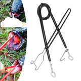 Maxbell Fish Mouth Spreader Sturdy for Fish Lover Portable Hook Remover Frog Remover Black